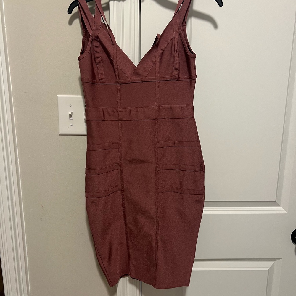 Fashion Nova Purple Sheath Midi Dress V-Neck Sleeveless